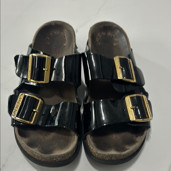 Mephisto gold buckle sandals - Picture 1 of 5